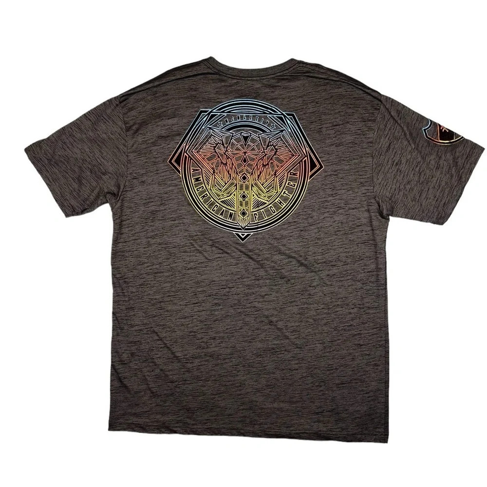 AMERICAN FIGHTER Mens T-Shirt Goodridge TEE Athletic Biker Size 4XL - Picture 2 of 7